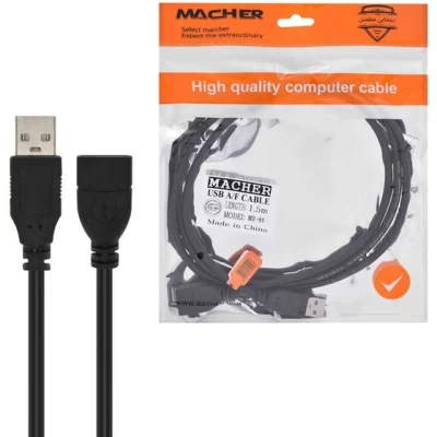 کابل افزایش طول USB 2.0 ماچر مدل mr-84 طول 1/5 متر