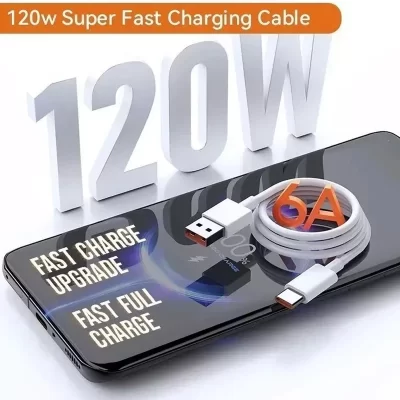 کابل تبدیل USB به USB-C سوپر مدل C6 طول 1 متر